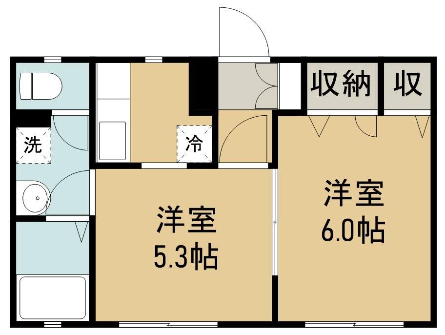 サニーハイツフジクラ 間取り図