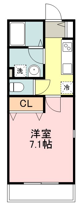 グリーンハピー柏木 101号室 間取り