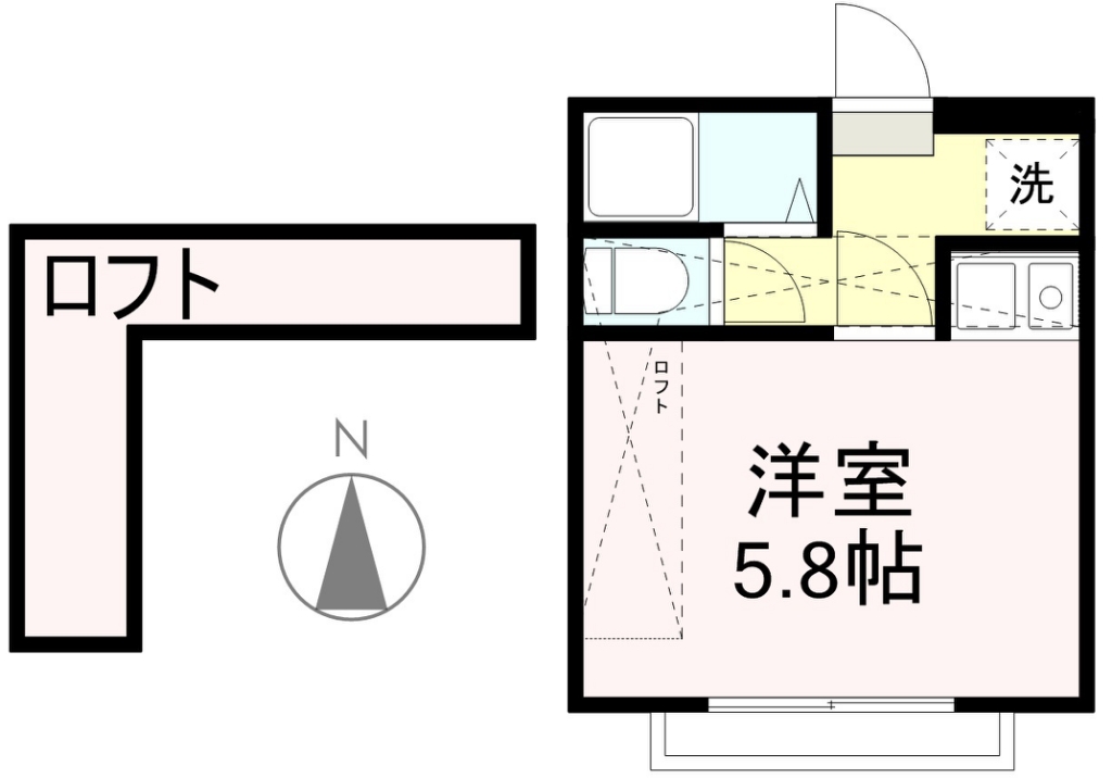 アップルハウスナナミヤ 間取り図