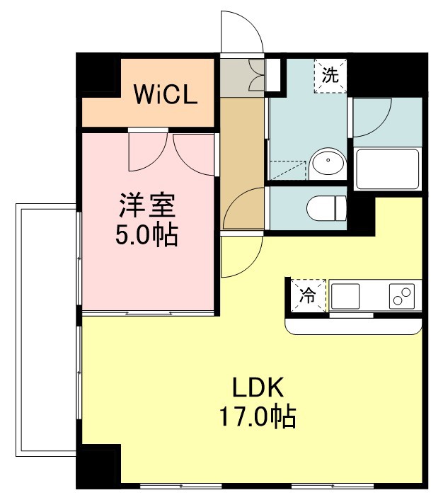 ヴィアーレ勾当台Ⅰ 間取り図