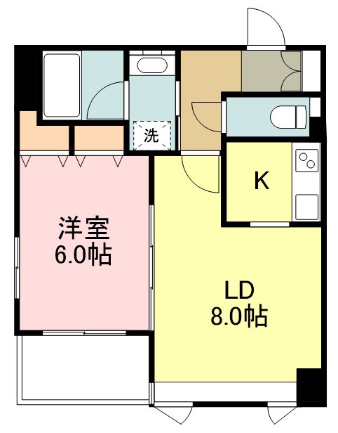 グランビュー晩翠通 間取り図