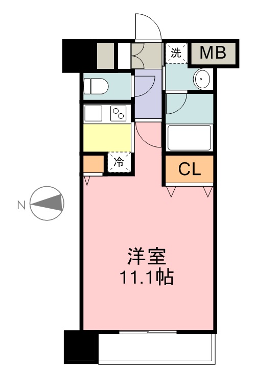 セントフィールド上杉 203号室 間取り