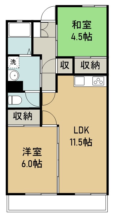 オリエンタルハイム庄子 間取り図