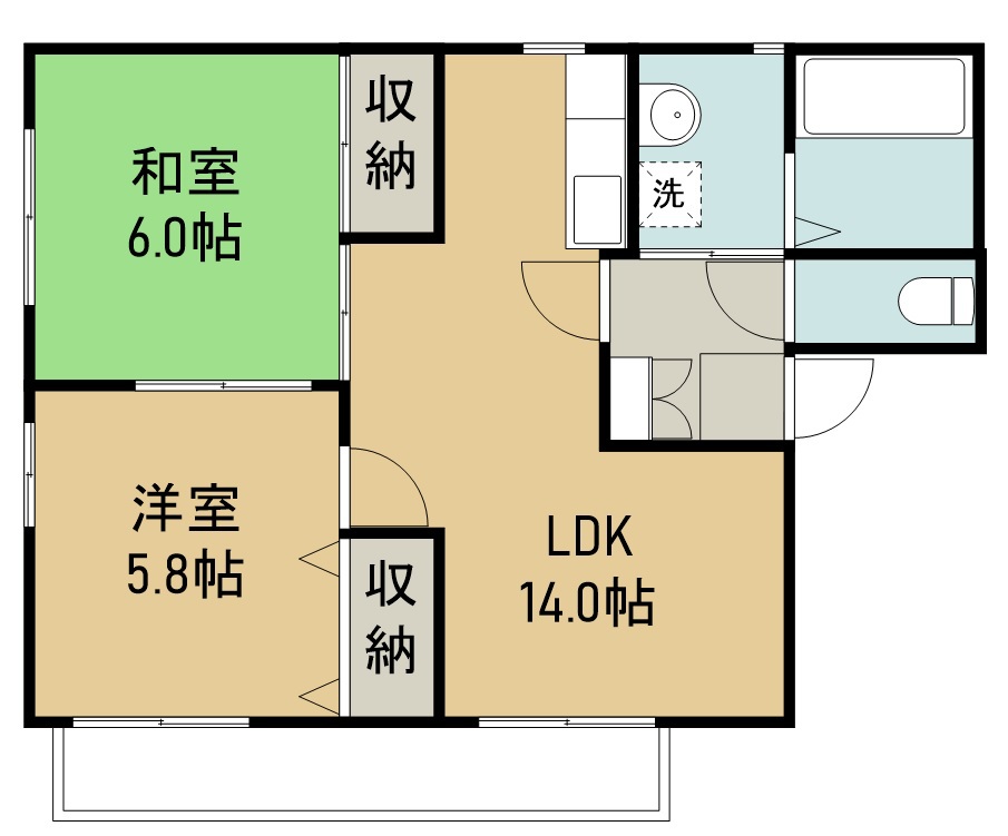 セフィラ福田町七番館 間取り図