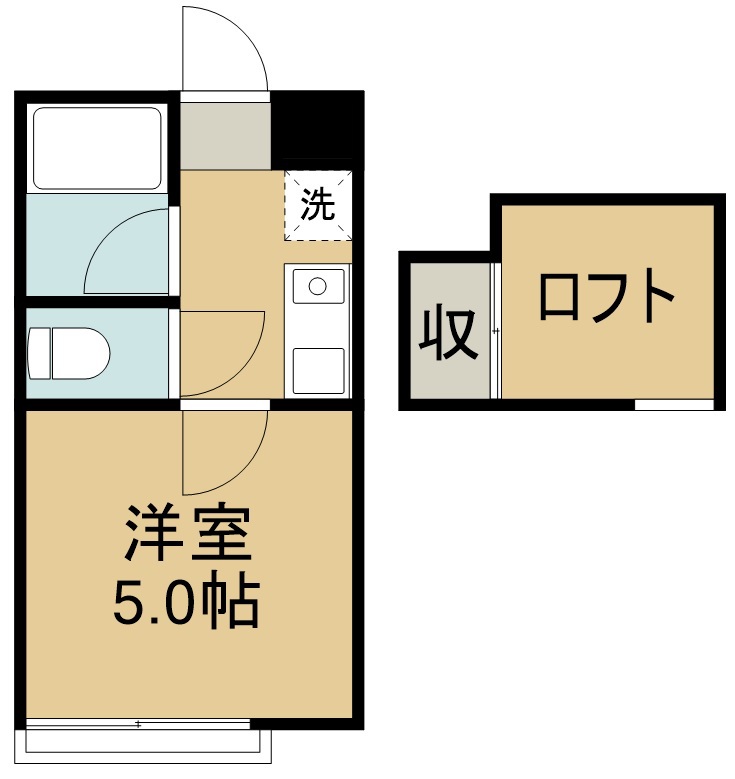 アーバンシティ中野栄 206号室 間取り