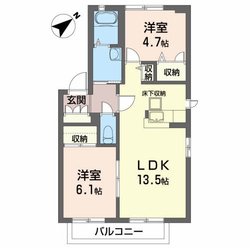 ウィンディＡ 間取り図