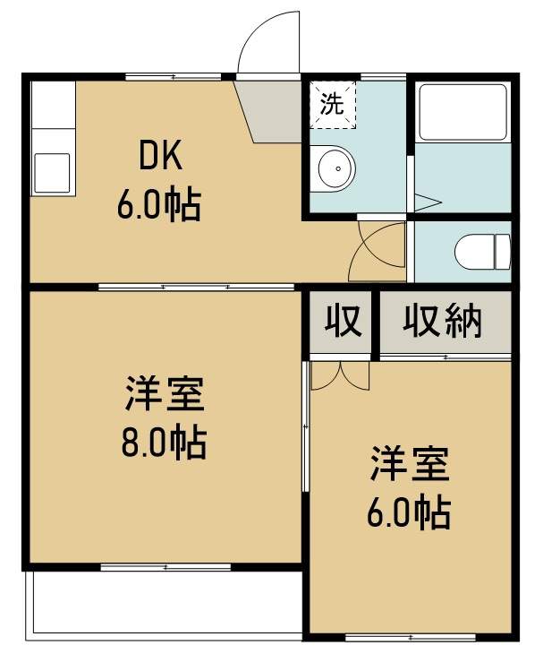 ウィンディ上飯田 102号室 間取り
