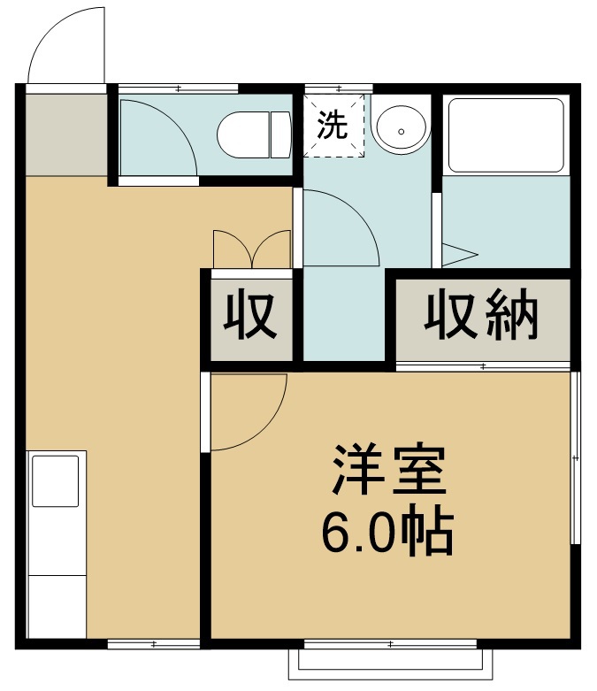 ディアコート 202号室 間取り