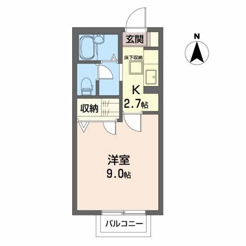 シャーメゾン萩野町 間取り図