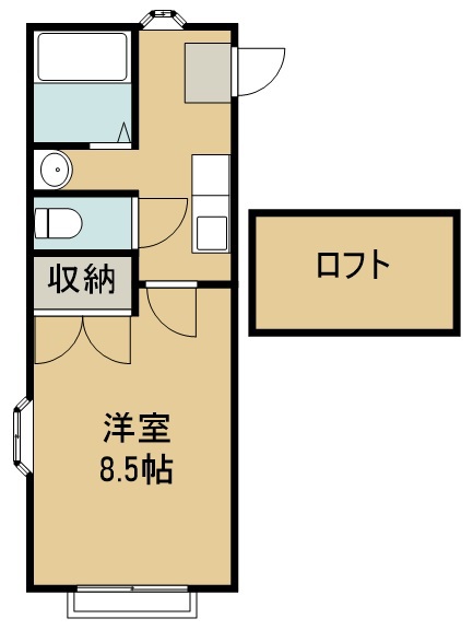 ホワイトキャッスル南小泉１２番館 208号室 間取り