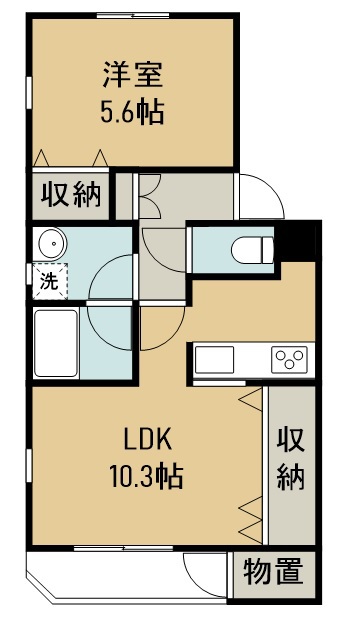 ミント 101号室 間取り
