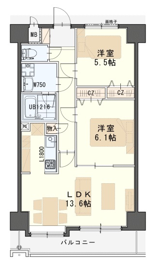 ホクレア仙台 間取り図