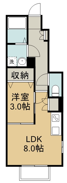 フォレスタヒルズＢ棟 間取り図