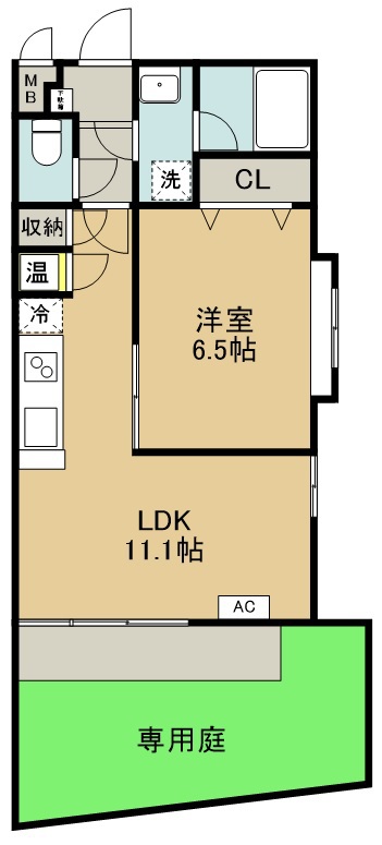 Ｃａｓａ　Ｔｕｔｔｉ 103号室 間取り