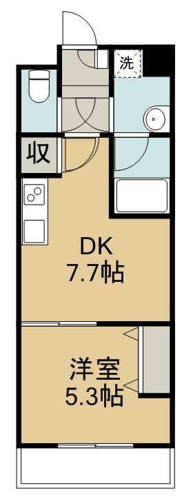 Ｃａｓａ　Ｔｕｔｔｉ 302号室 間取り