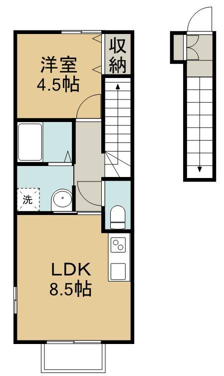 フォレスタヒルズＡ棟 間取り図