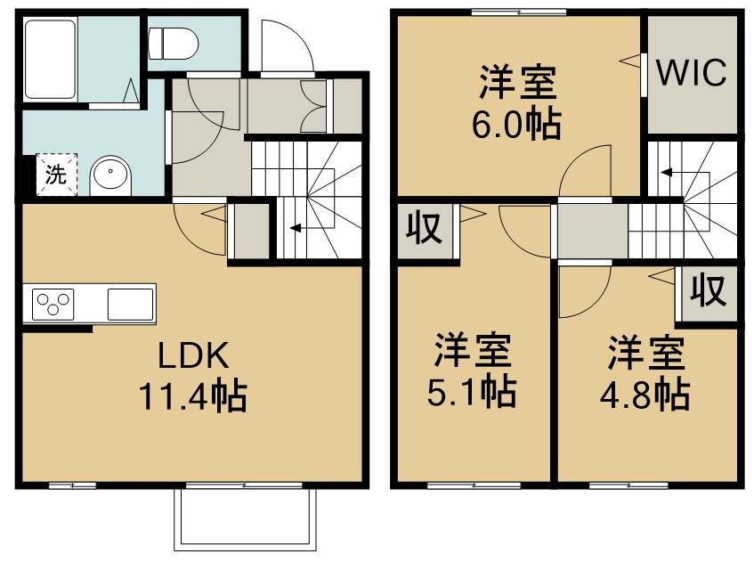 アイリ―コート南小泉 間取り図