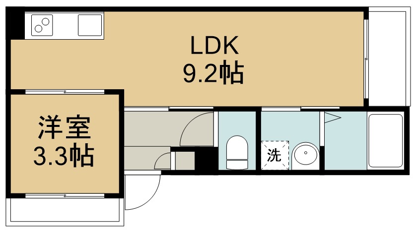 ＲＥＧＡＬＥＳＴ薬師堂ＳＬ 301号室 間取り