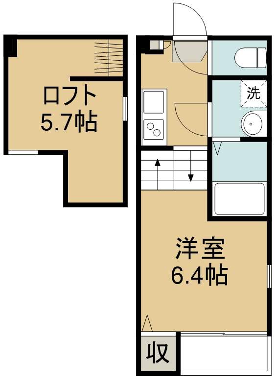 フローラ福住町 間取り図