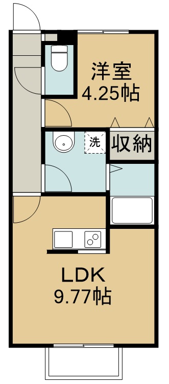 アスコット中野栄駅前 間取り図