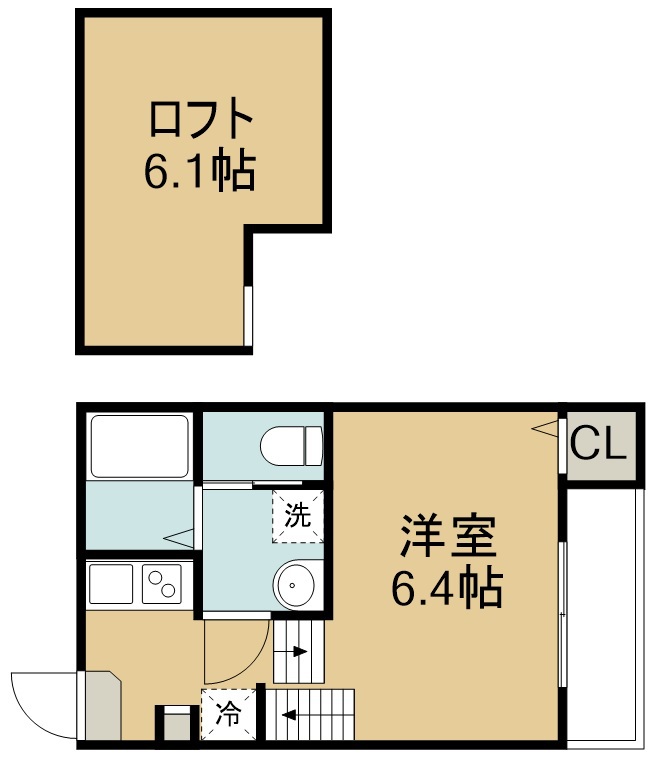 ハーモニーテラス五輪Ⅴ 間取り図