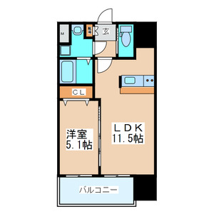 シティタワー二十人町 間取り図