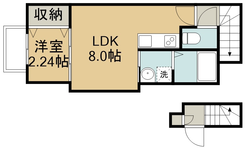 アビリア南小泉 間取り図