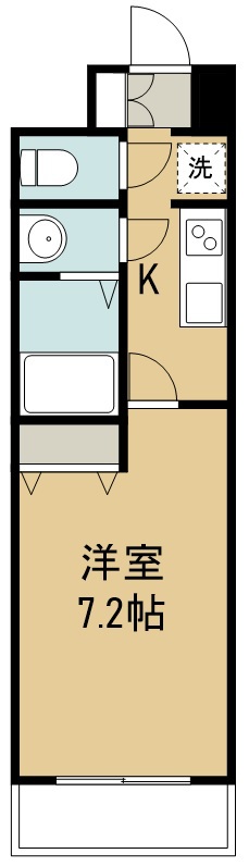 サンヴァーリオ新田駅前Ⅵ 202号室 間取り