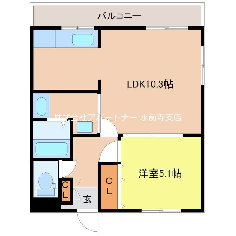 ファーストヴィラ水前寺 間取り