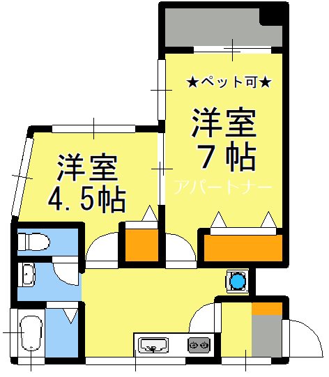 鹿児島県鹿児島市西田２丁目 間取り