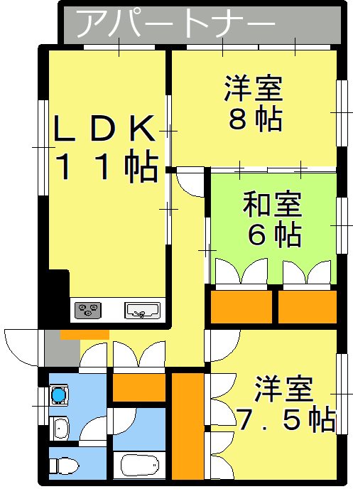 鹿児島県鹿児島市荒田２丁目 間取り