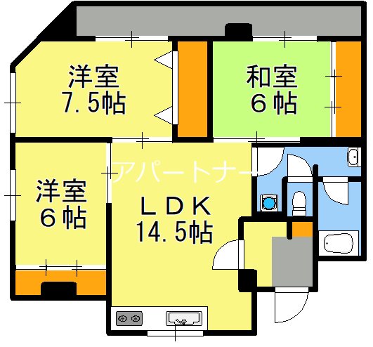 鹿児島県鹿児島市上之園町 間取り