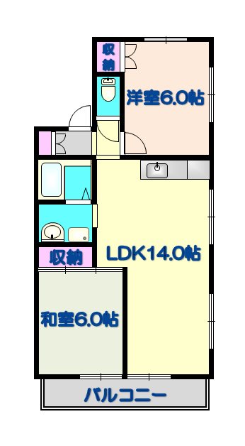 AFIELD蓮台寺 間取り
