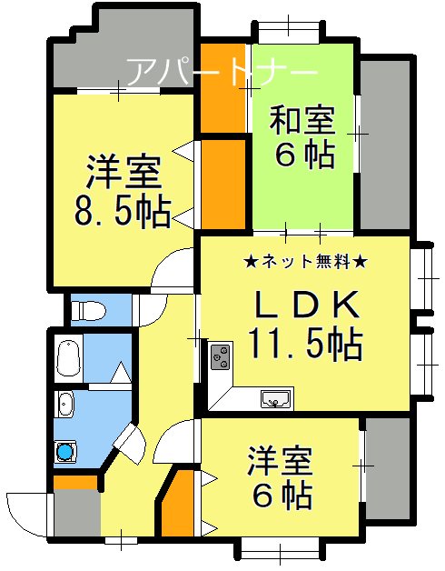 鹿児島県鹿児島市山田町 間取り