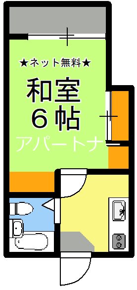 コーポ六番館 間取り