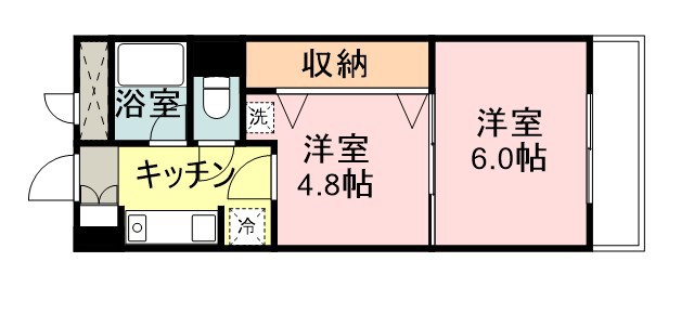 パンビアル西公園ビル 間取り図