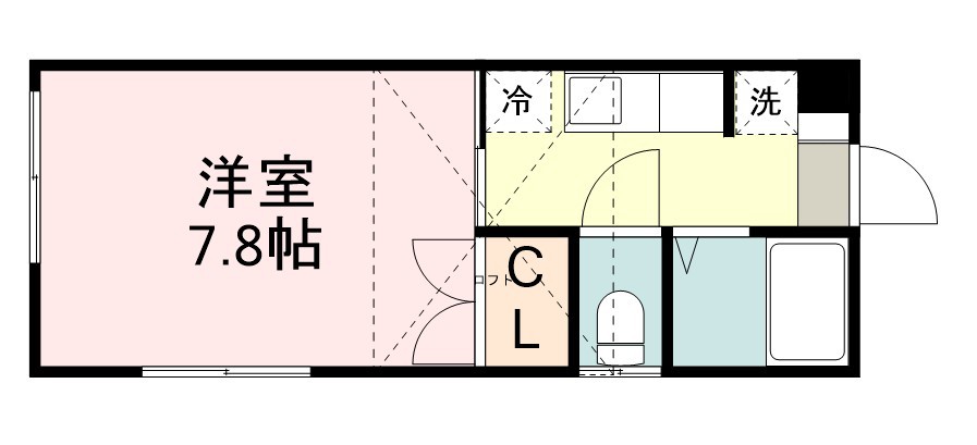 プリンスコート滝道 間取り図