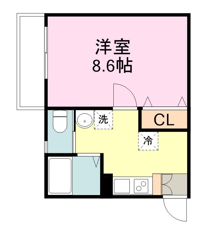 Ｍｅａ．ｎｕｉ河原町 間取り図