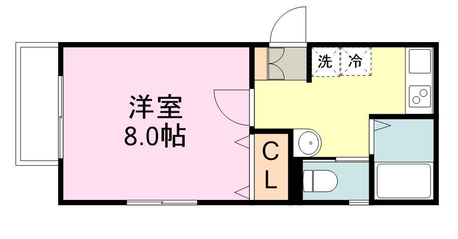 Ｍｅａ．ｎｕｉ河原町 間取り図