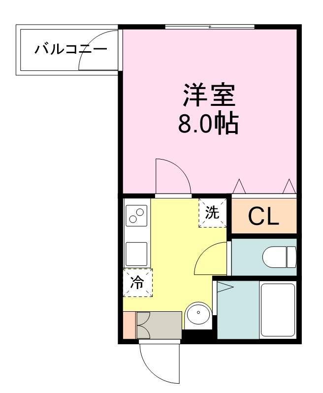 Ｍｅａ．ｎｕｉ河原町 間取り図