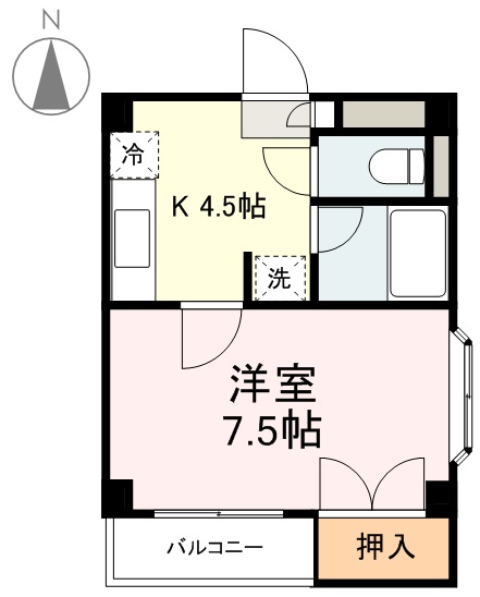 ブランメル宮町 間取り図