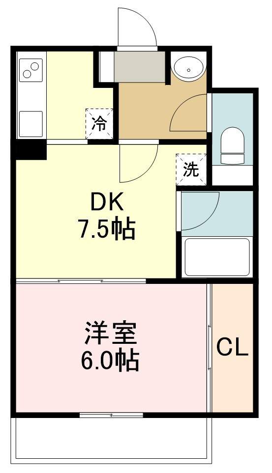 平和マンション北仙台 間取り図