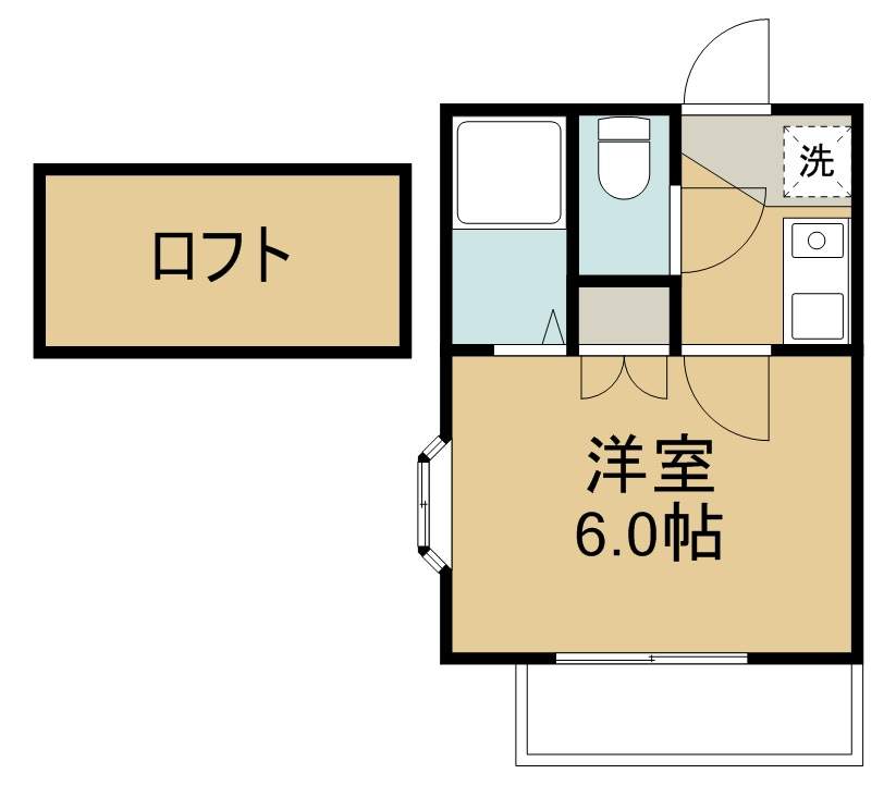 アップルハウス若葉町 間取り図