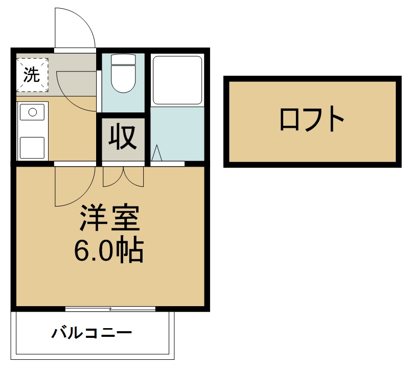 アップルハウス若葉町 間取り図