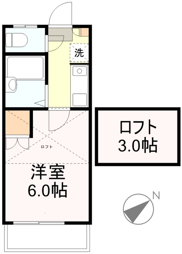 ユーゴーハイム 間取り図