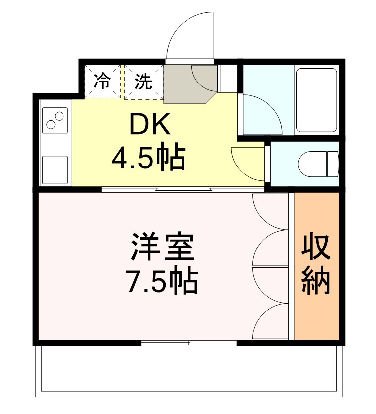 イーグルハイツ高松Ⅱ 間取り図