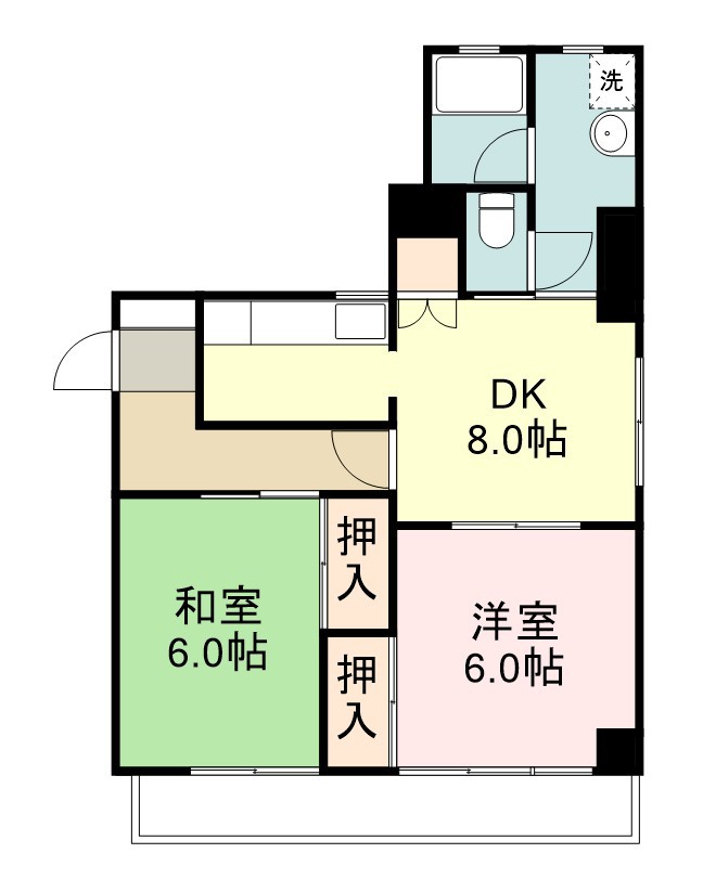 クリスタルパレス国分町 間取り図