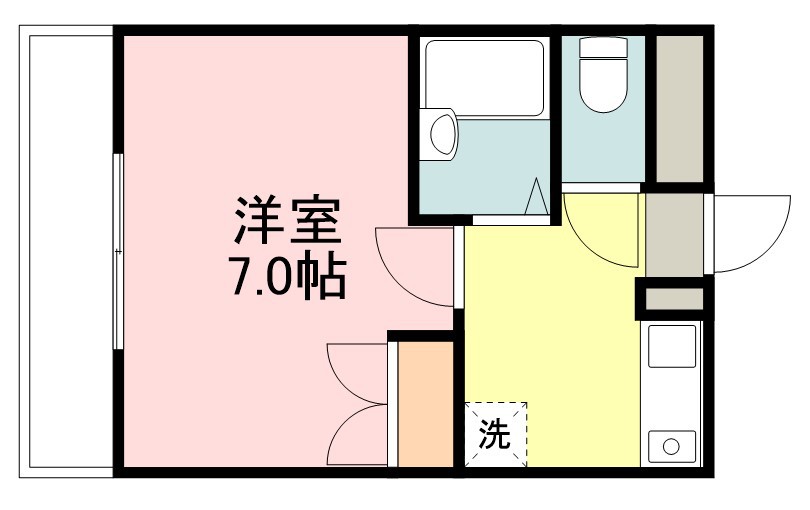 コモードカルム河原町 間取り図