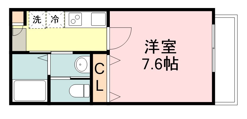 フォレスタ幸町 102号室 間取り