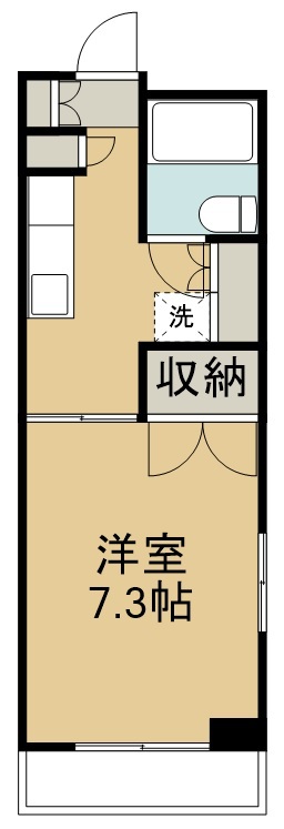 アーバンハウス奈良坂 210号室 間取り